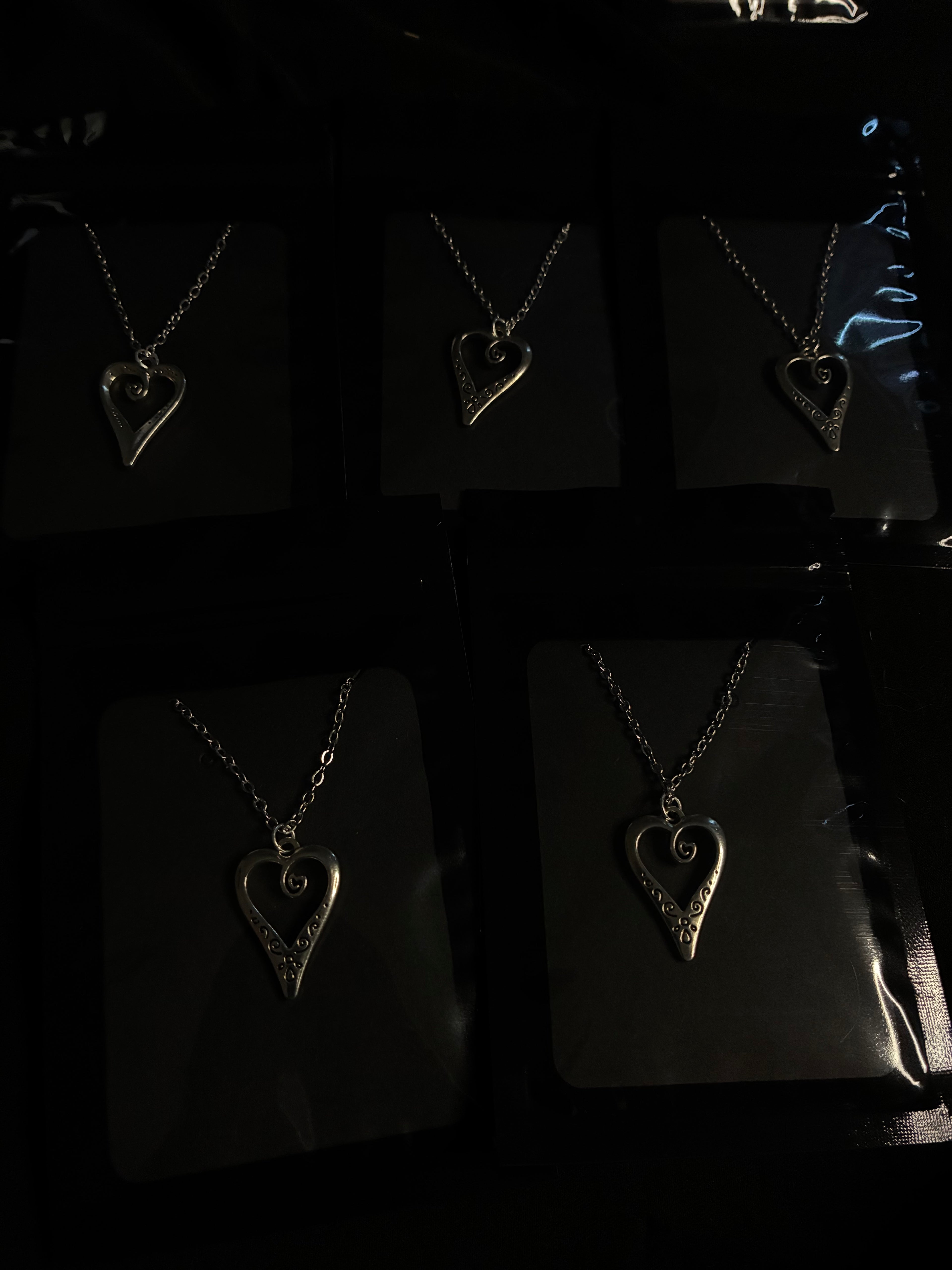 Iron Heart Necklace 🩶